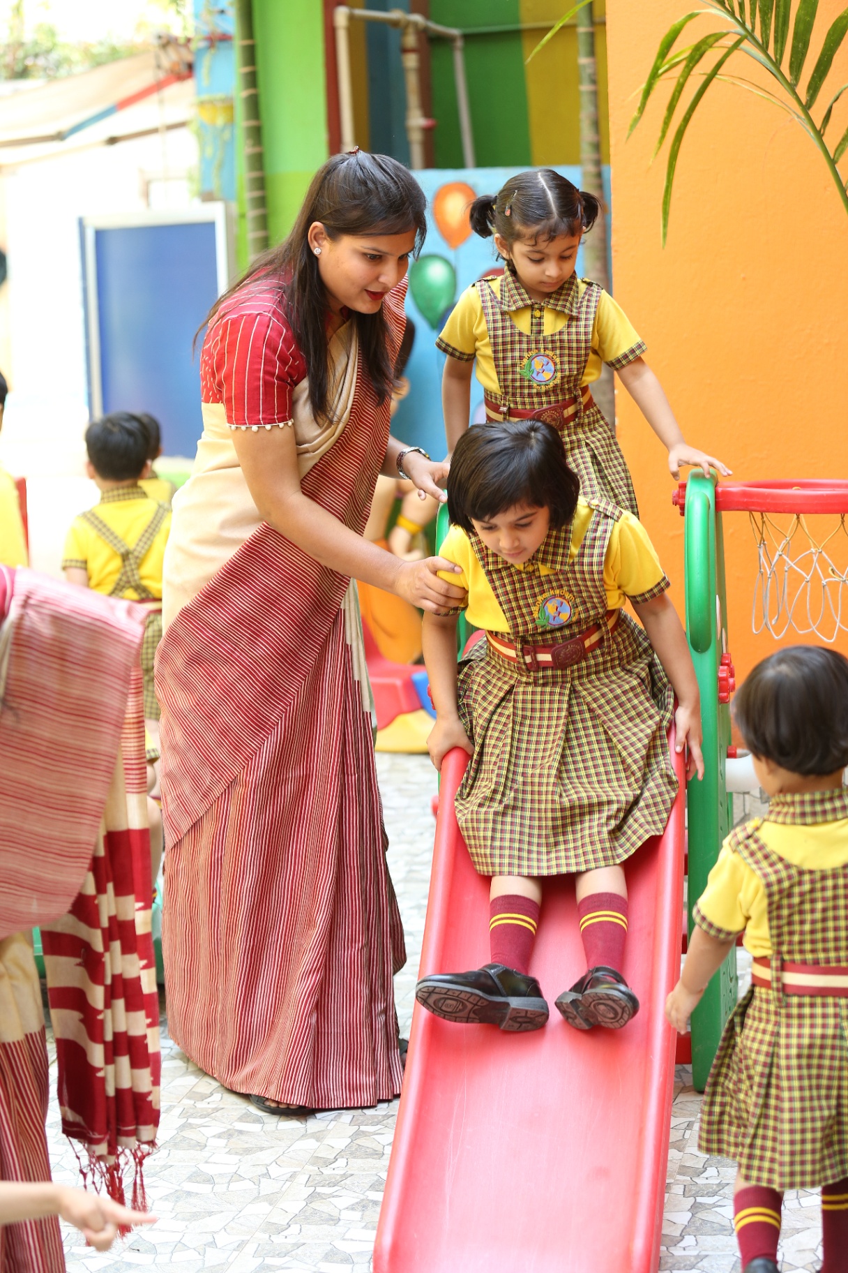 A child feeling safe